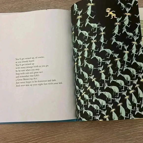 1990’s Oh the Places You WIll Go Party Edition by Dr. Seuss Hardcover Book - Picture 6 of 7